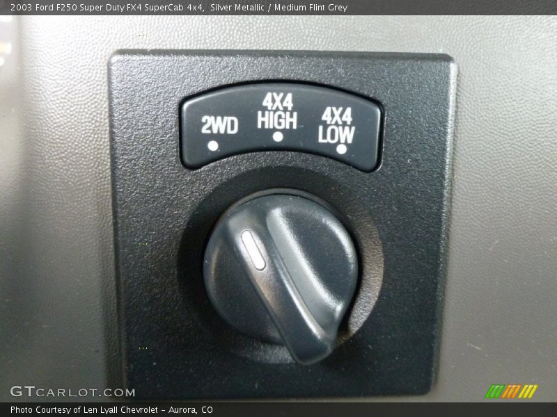 Silver Metallic / Medium Flint Grey 2003 Ford F250 Super Duty FX4 SuperCab 4x4
