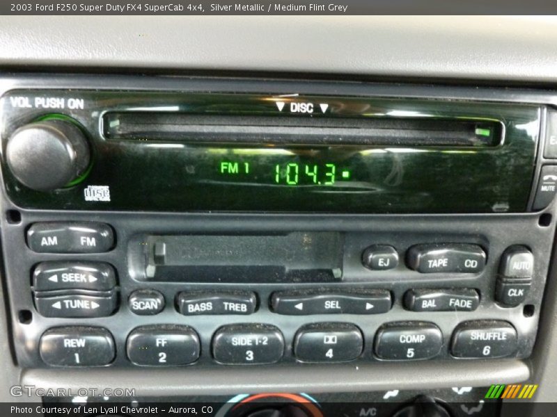 Silver Metallic / Medium Flint Grey 2003 Ford F250 Super Duty FX4 SuperCab 4x4