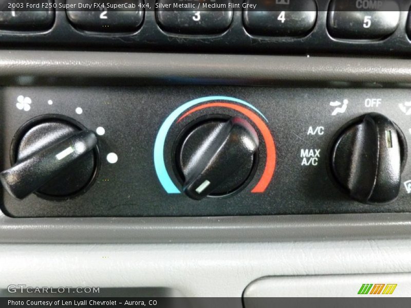 Silver Metallic / Medium Flint Grey 2003 Ford F250 Super Duty FX4 SuperCab 4x4