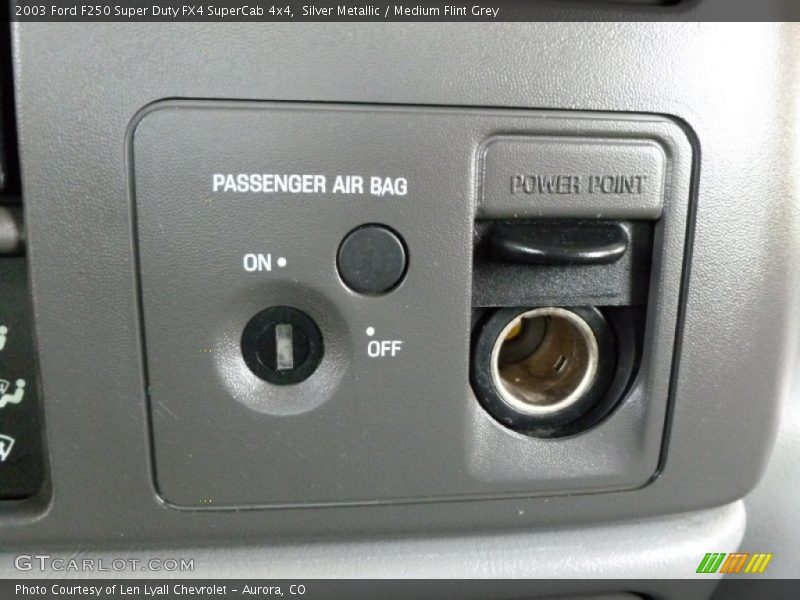 Silver Metallic / Medium Flint Grey 2003 Ford F250 Super Duty FX4 SuperCab 4x4
