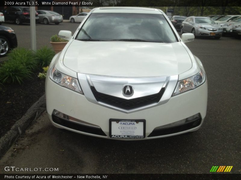 White Diamond Pearl / Ebony 2009 Acura TL 3.5