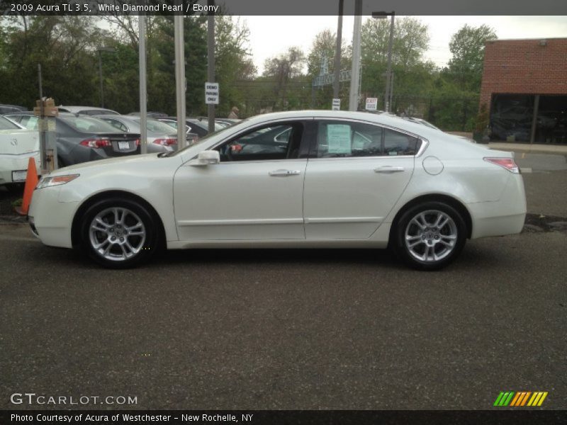 White Diamond Pearl / Ebony 2009 Acura TL 3.5
