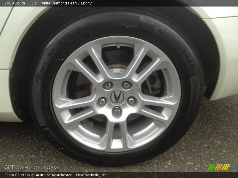 White Diamond Pearl / Ebony 2009 Acura TL 3.5