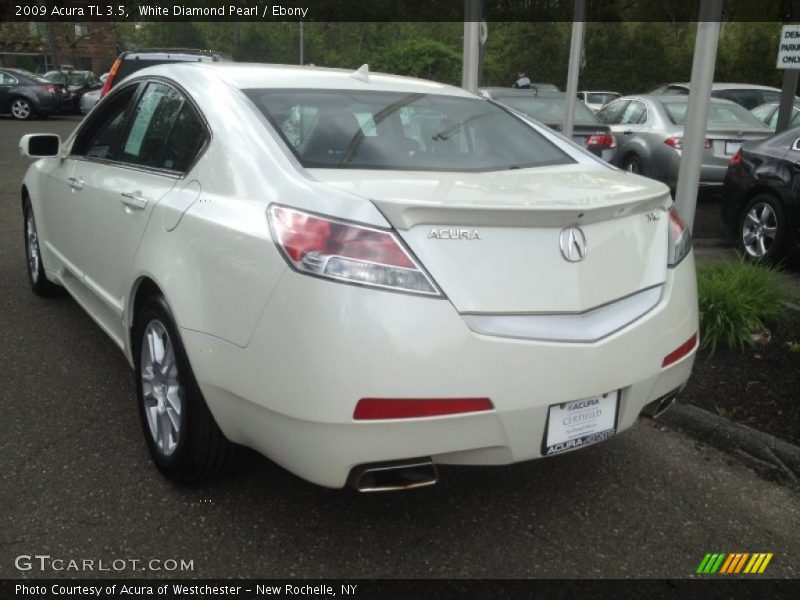 White Diamond Pearl / Ebony 2009 Acura TL 3.5