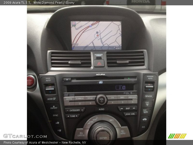 White Diamond Pearl / Ebony 2009 Acura TL 3.5