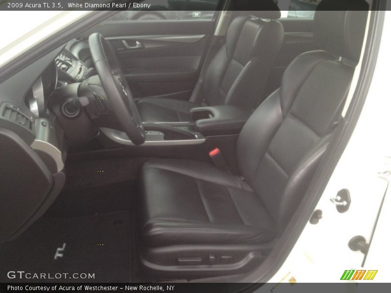 White Diamond Pearl / Ebony 2009 Acura TL 3.5