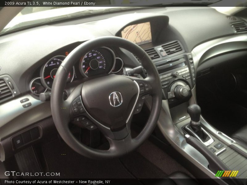 White Diamond Pearl / Ebony 2009 Acura TL 3.5