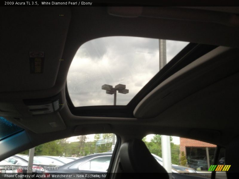 White Diamond Pearl / Ebony 2009 Acura TL 3.5