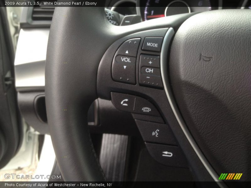 White Diamond Pearl / Ebony 2009 Acura TL 3.5
