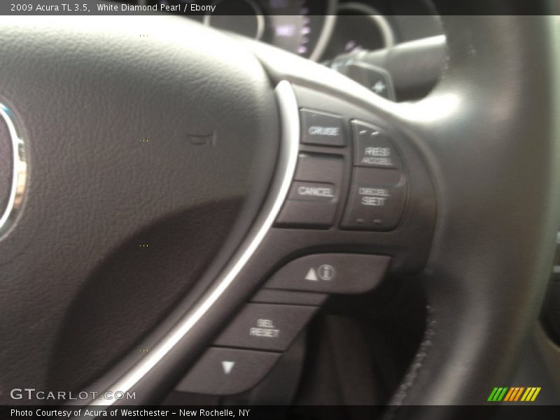 White Diamond Pearl / Ebony 2009 Acura TL 3.5