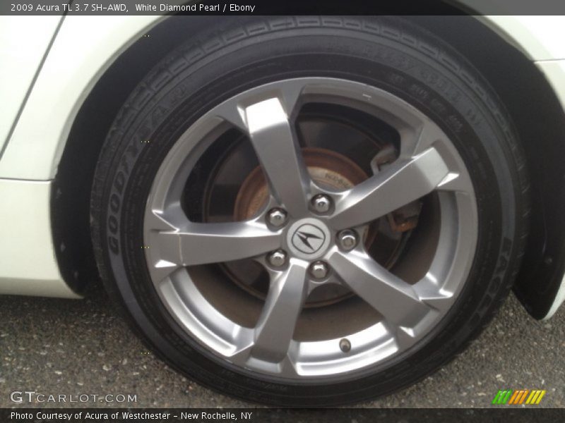White Diamond Pearl / Ebony 2009 Acura TL 3.7 SH-AWD