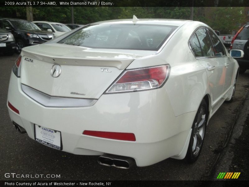White Diamond Pearl / Ebony 2009 Acura TL 3.7 SH-AWD