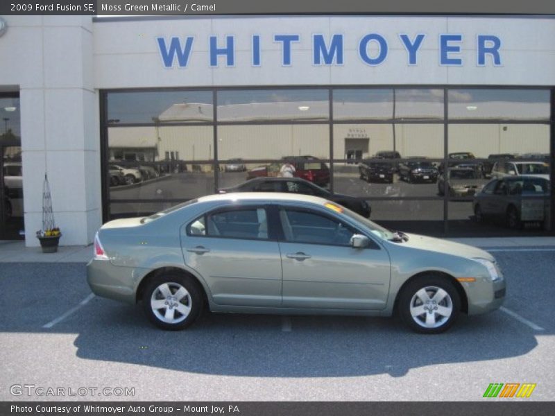 Moss Green Metallic / Camel 2009 Ford Fusion SE