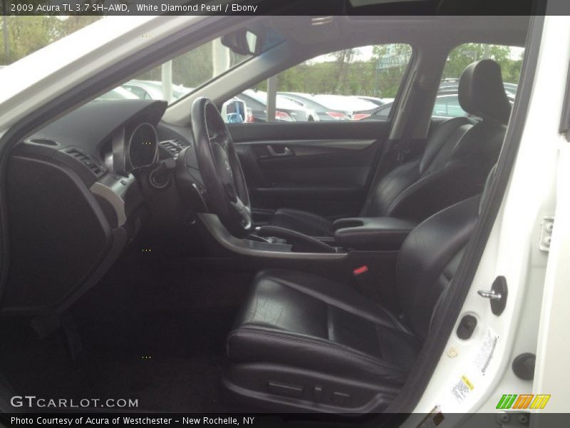 White Diamond Pearl / Ebony 2009 Acura TL 3.7 SH-AWD