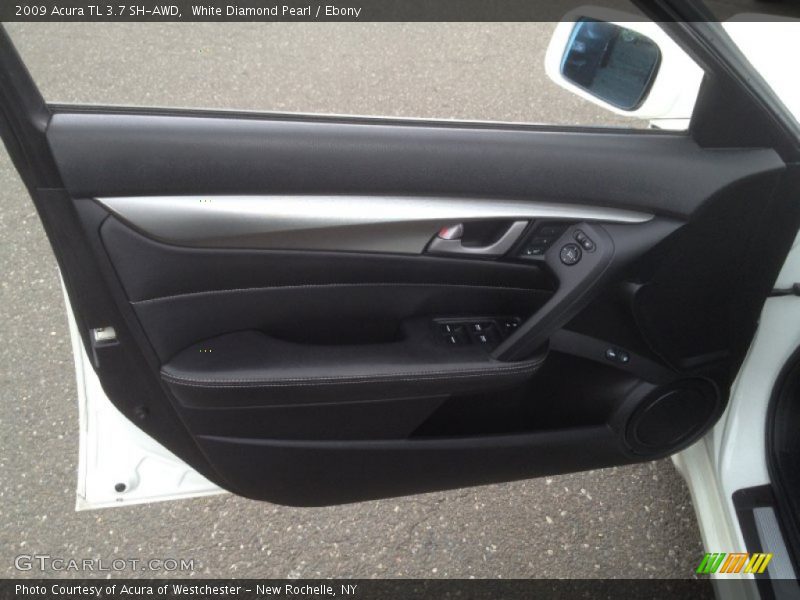 White Diamond Pearl / Ebony 2009 Acura TL 3.7 SH-AWD