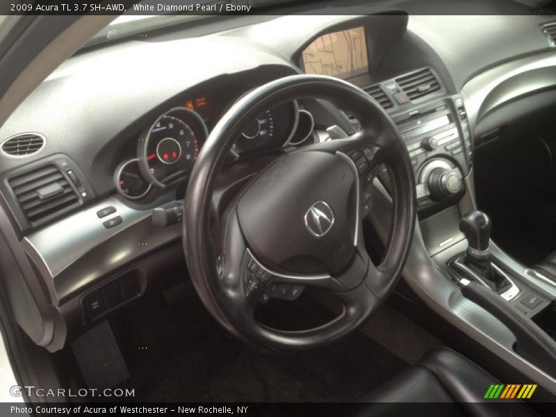White Diamond Pearl / Ebony 2009 Acura TL 3.7 SH-AWD