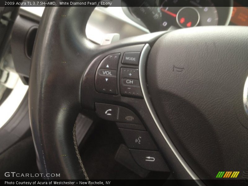 White Diamond Pearl / Ebony 2009 Acura TL 3.7 SH-AWD