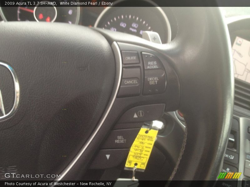 White Diamond Pearl / Ebony 2009 Acura TL 3.7 SH-AWD