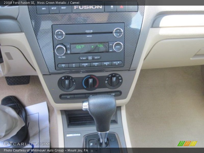 Moss Green Metallic / Camel 2009 Ford Fusion SE