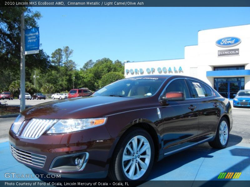 Cinnamon Metallic / Light Camel/Olive Ash 2010 Lincoln MKS EcoBoost AWD