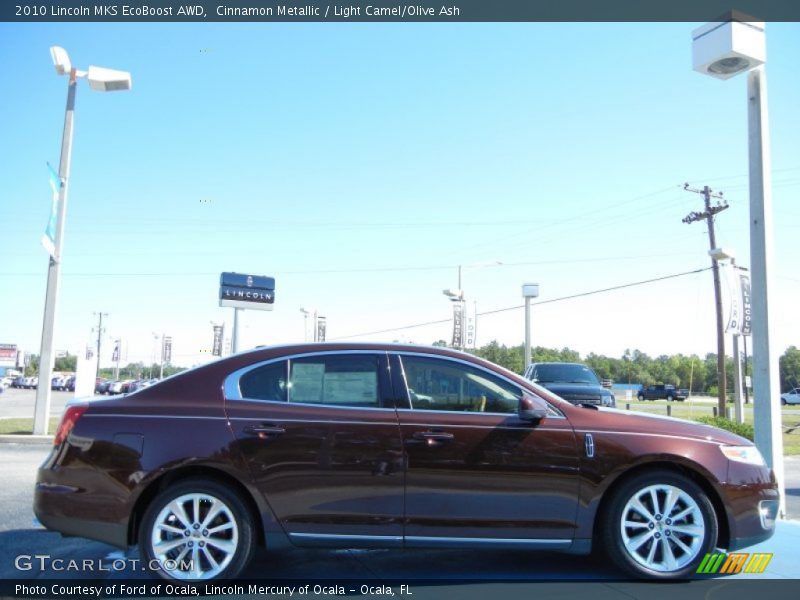 Cinnamon Metallic / Light Camel/Olive Ash 2010 Lincoln MKS EcoBoost AWD