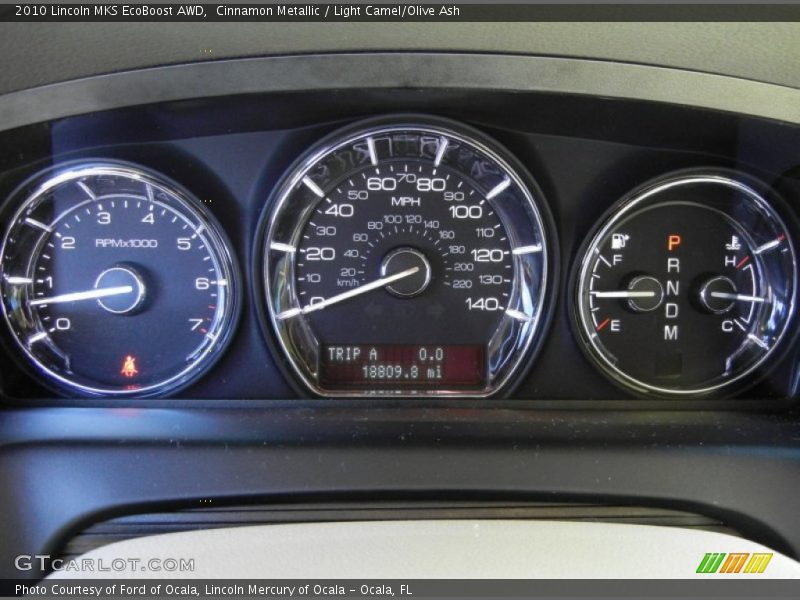 Cinnamon Metallic / Light Camel/Olive Ash 2010 Lincoln MKS EcoBoost AWD