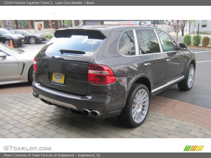 Lava Grey Metallic / Black 2009 Porsche Cayenne Turbo S