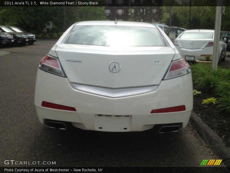 White Diamond Pearl / Ebony Black 2011 Acura TL 3.5
