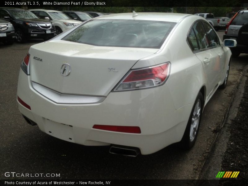 White Diamond Pearl / Ebony Black 2011 Acura TL 3.5