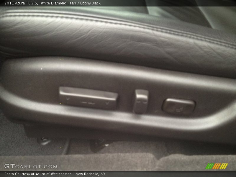 White Diamond Pearl / Ebony Black 2011 Acura TL 3.5