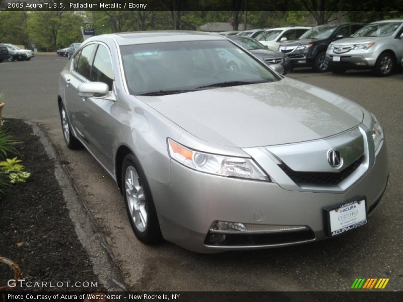 Palladium Metallic / Ebony 2009 Acura TL 3.5