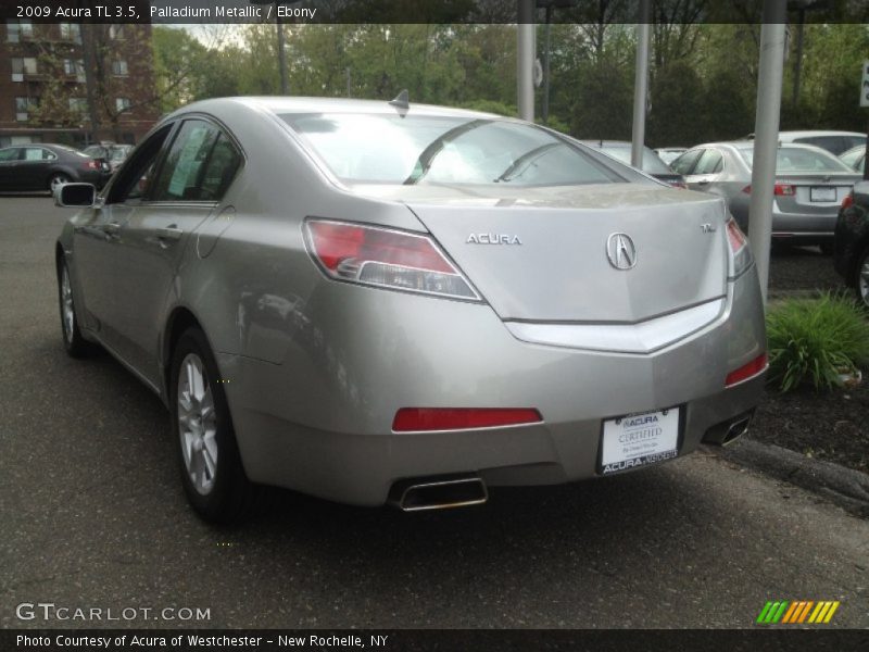 Palladium Metallic / Ebony 2009 Acura TL 3.5