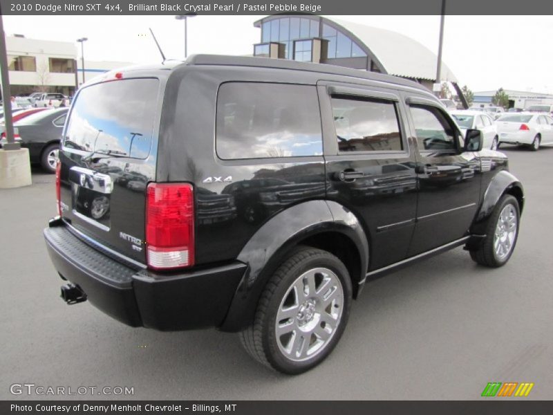 Brilliant Black Crystal Pearl / Pastel Pebble Beige 2010 Dodge Nitro SXT 4x4