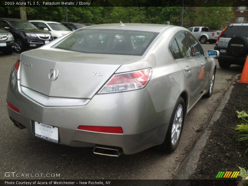 Palladium Metallic / Ebony 2009 Acura TL 3.5