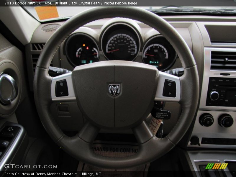 Brilliant Black Crystal Pearl / Pastel Pebble Beige 2010 Dodge Nitro SXT 4x4