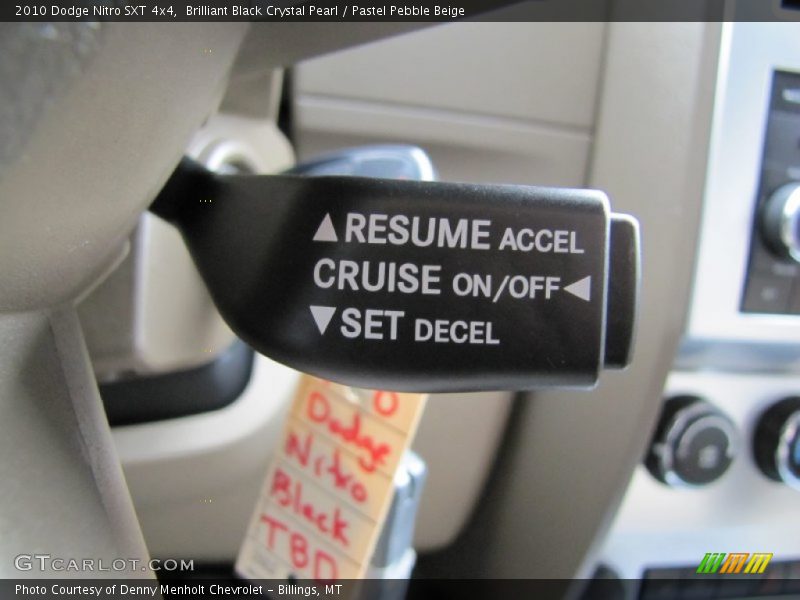 Brilliant Black Crystal Pearl / Pastel Pebble Beige 2010 Dodge Nitro SXT 4x4