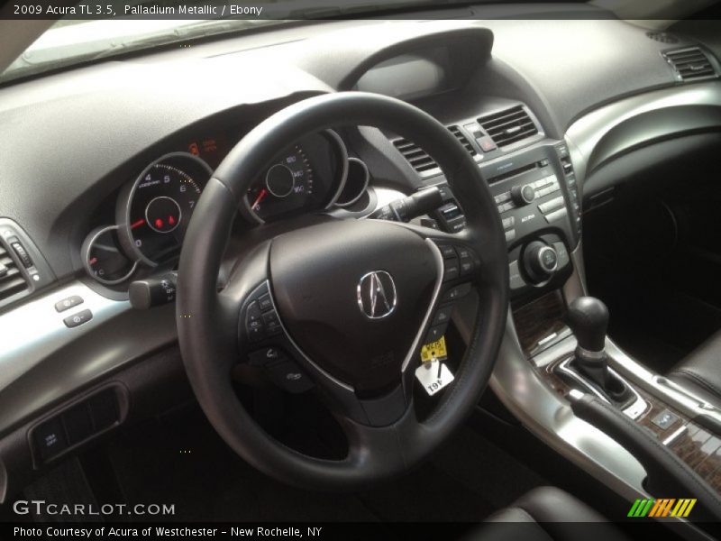 Palladium Metallic / Ebony 2009 Acura TL 3.5