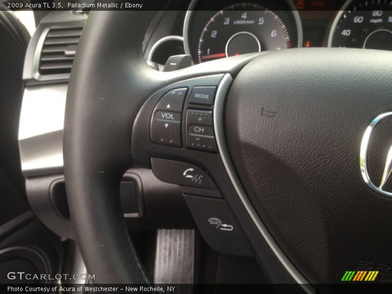 Palladium Metallic / Ebony 2009 Acura TL 3.5