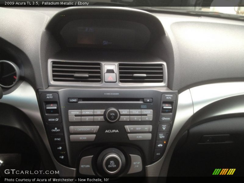 Palladium Metallic / Ebony 2009 Acura TL 3.5