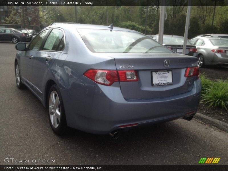 Glacier Blue Metallic / Ebony 2009 Acura TSX Sedan