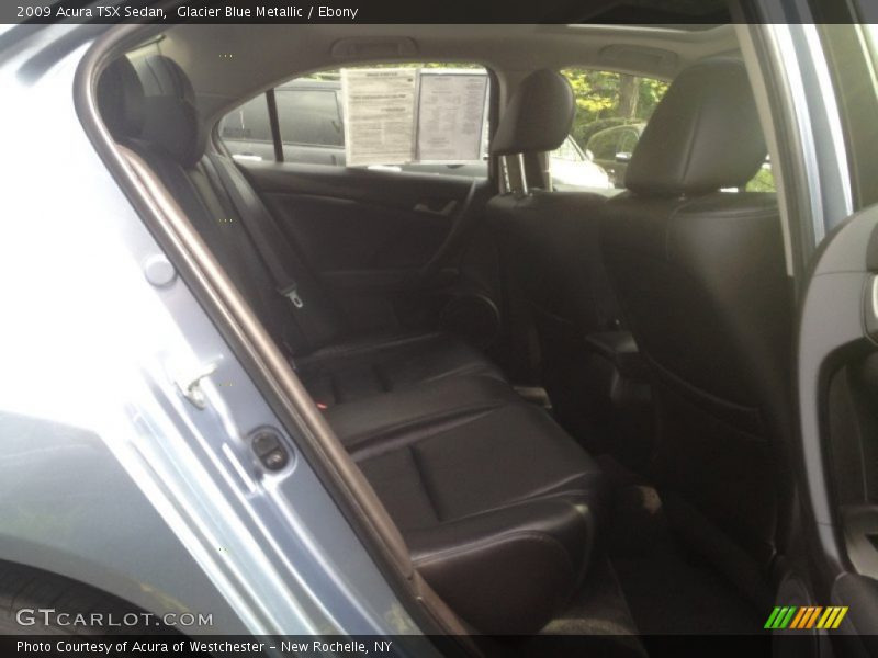Glacier Blue Metallic / Ebony 2009 Acura TSX Sedan