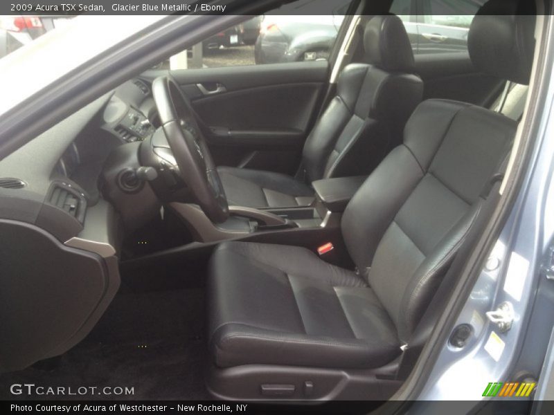 Glacier Blue Metallic / Ebony 2009 Acura TSX Sedan
