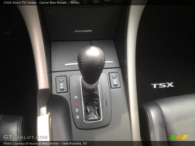 Glacier Blue Metallic / Ebony 2009 Acura TSX Sedan