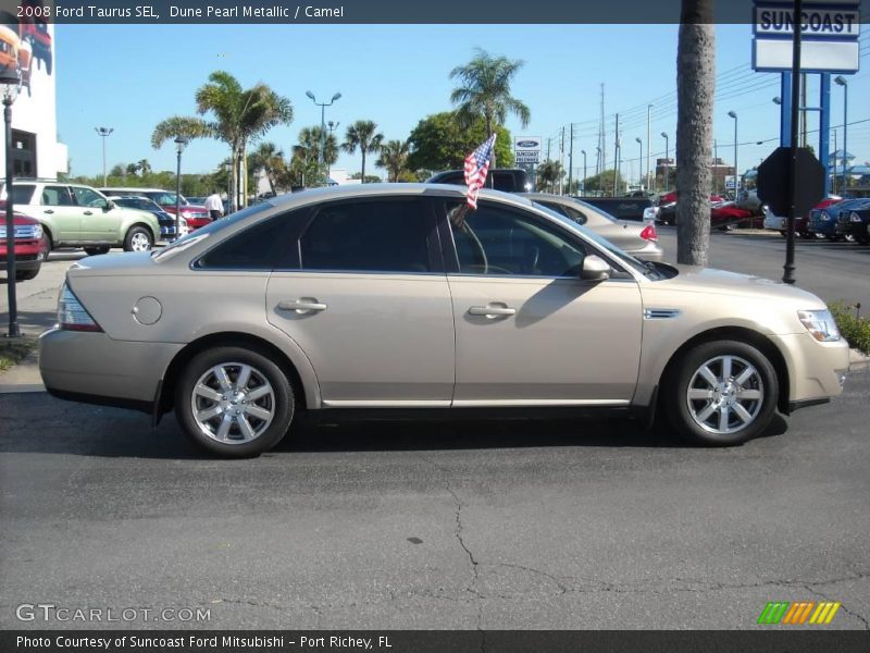 Dune Pearl Metallic / Camel 2008 Ford Taurus SEL
