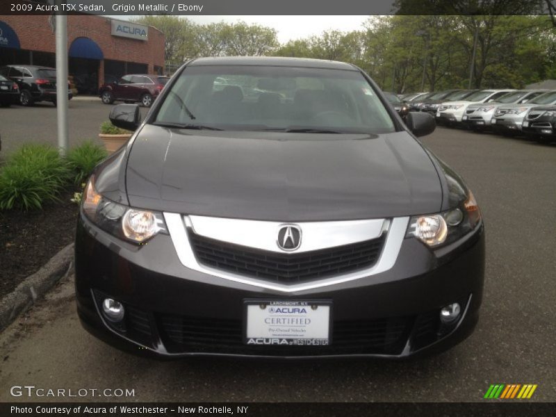 Grigio Metallic / Ebony 2009 Acura TSX Sedan