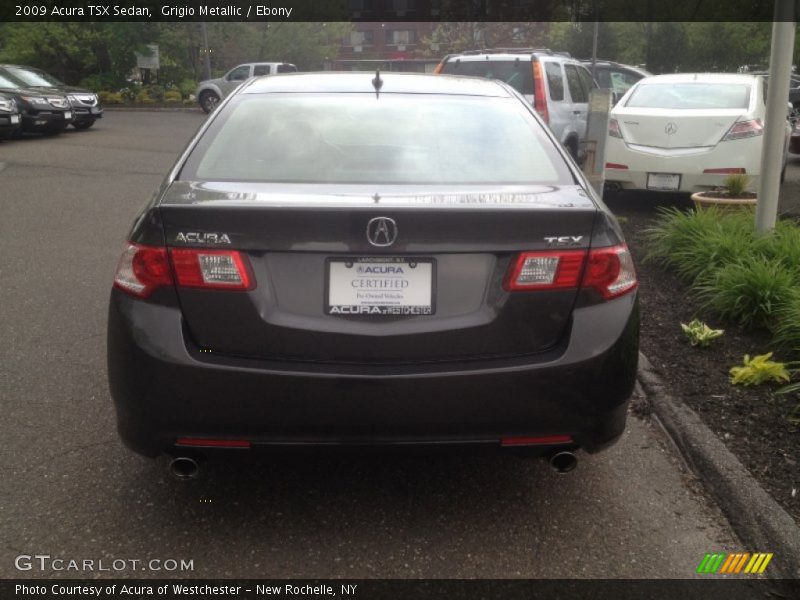 Grigio Metallic / Ebony 2009 Acura TSX Sedan