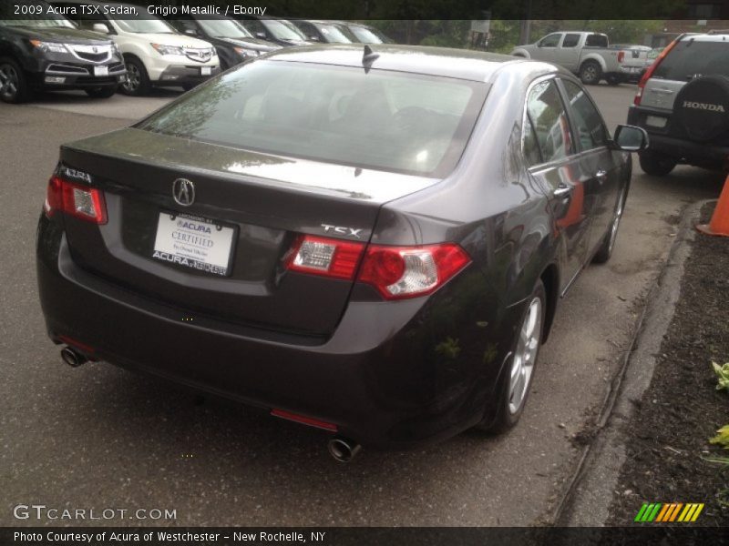 Grigio Metallic / Ebony 2009 Acura TSX Sedan