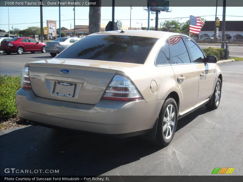 Dune Pearl Metallic / Camel 2008 Ford Taurus SEL