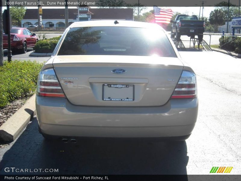 Dune Pearl Metallic / Camel 2008 Ford Taurus SEL