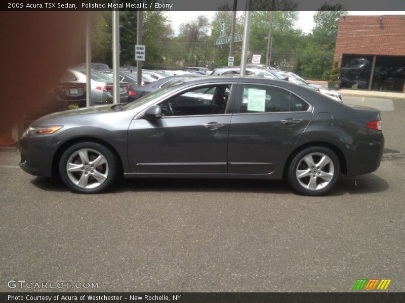 Polished Metal Metallic / Ebony 2009 Acura TSX Sedan